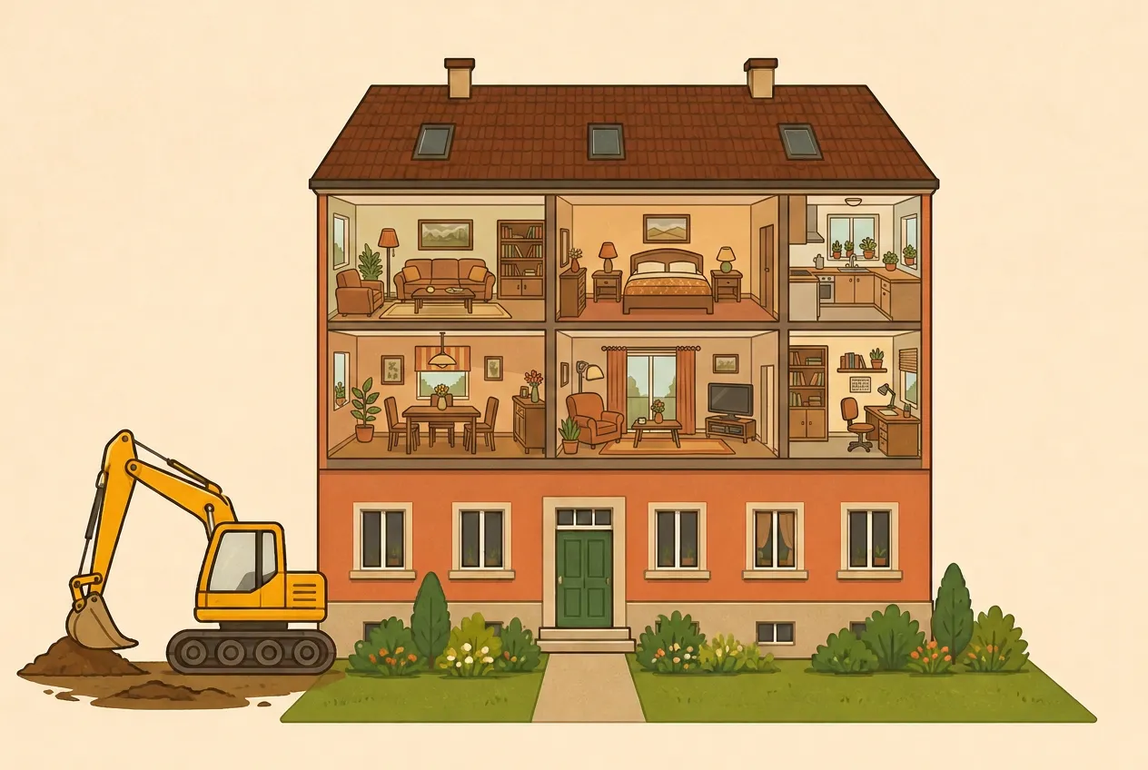 Mehrfamilienhaus mit Grundstück